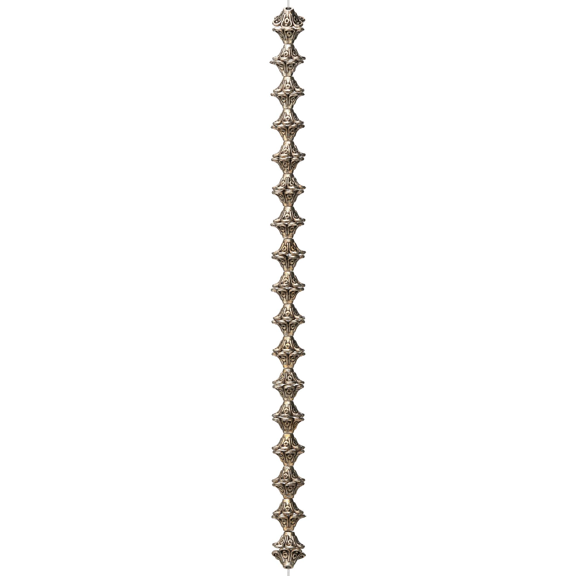 Silver Metal Cap-Shaped Beads, 8mm by Bead Landing™